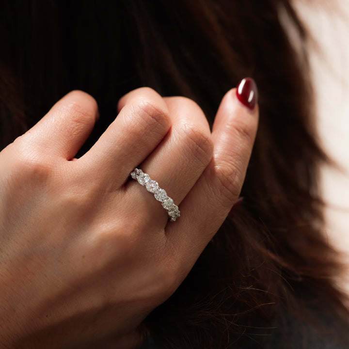 Full Eternity Band with Round Lab Diamonds Ring -4.5 ct.tw (0.25 per stone)