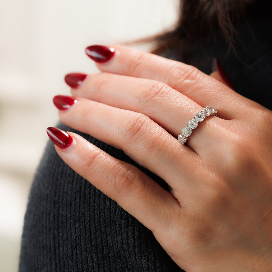 Full Eternity Band with Round Lab Diamonds Ring -4.5 ct.tw (0.25 per stone)