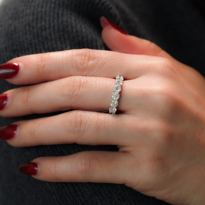 Full Eternity Band with Round Lab Diamonds Ring -4.5 ct.tw (0.25 per stone)