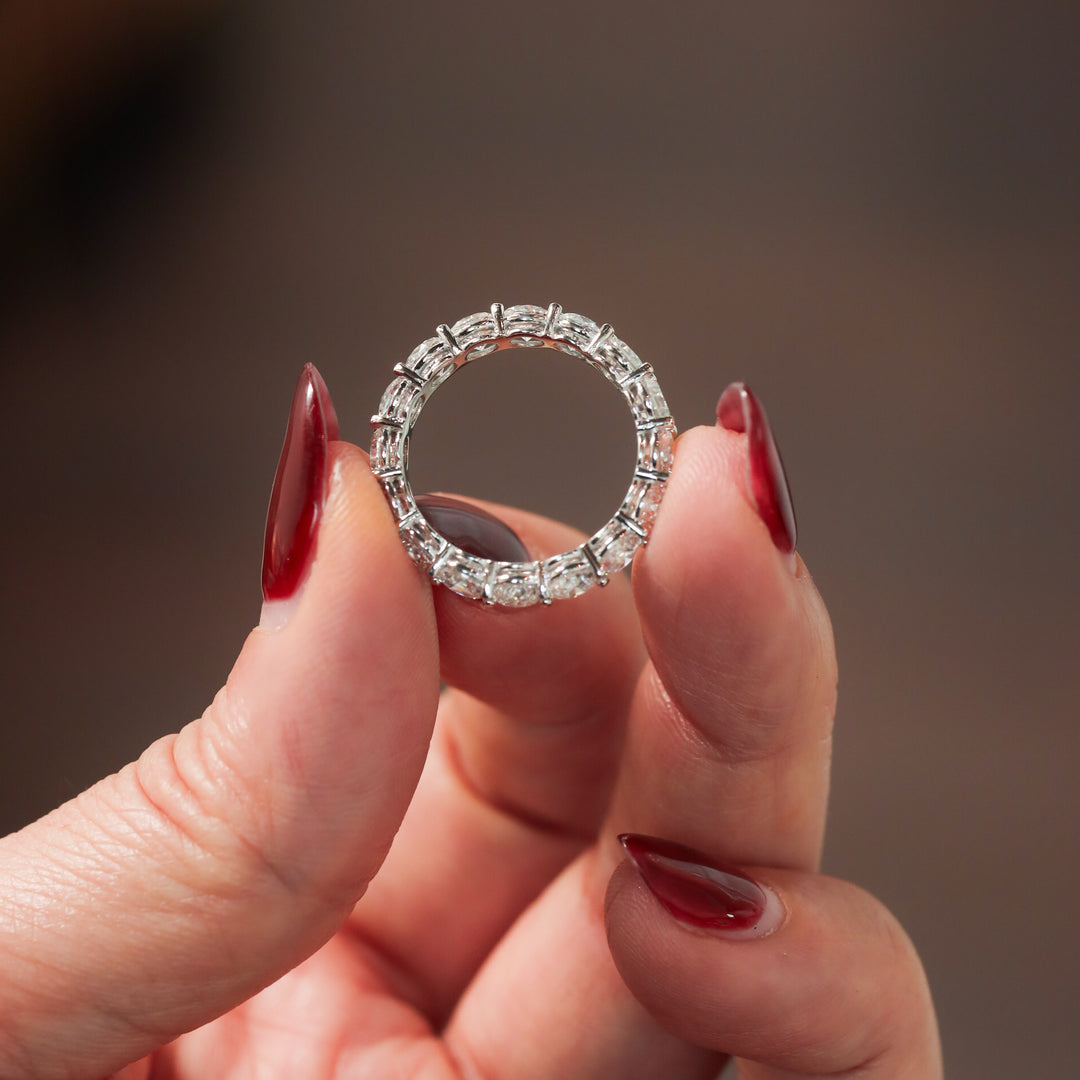 Full Eternity Band with Round Lab Diamonds Ring -4.5 ct.tw (0.25 per stone)