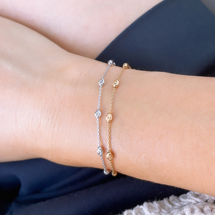 Beads by Yard Chain 14K Gold Bracelet
