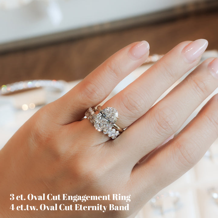 3 ct Oval Cut Diamond Engagement RIng