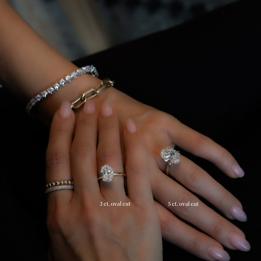 3 ct Oval Cut Diamond Engagement RIng