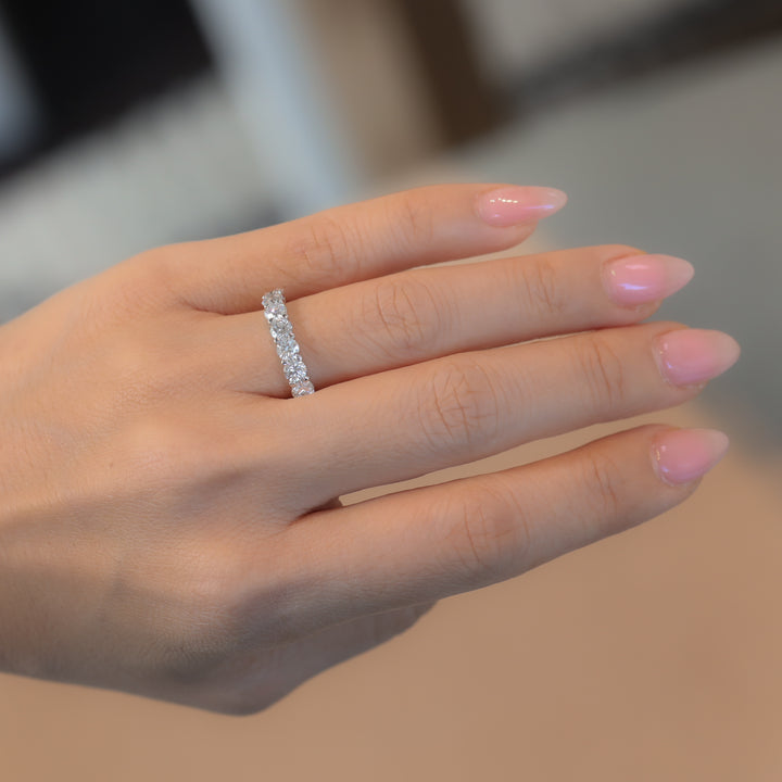 Lab-Grown Round-Cut Diamond Half Eternity Ring – 7-Stone - 1.4 ct. tw.