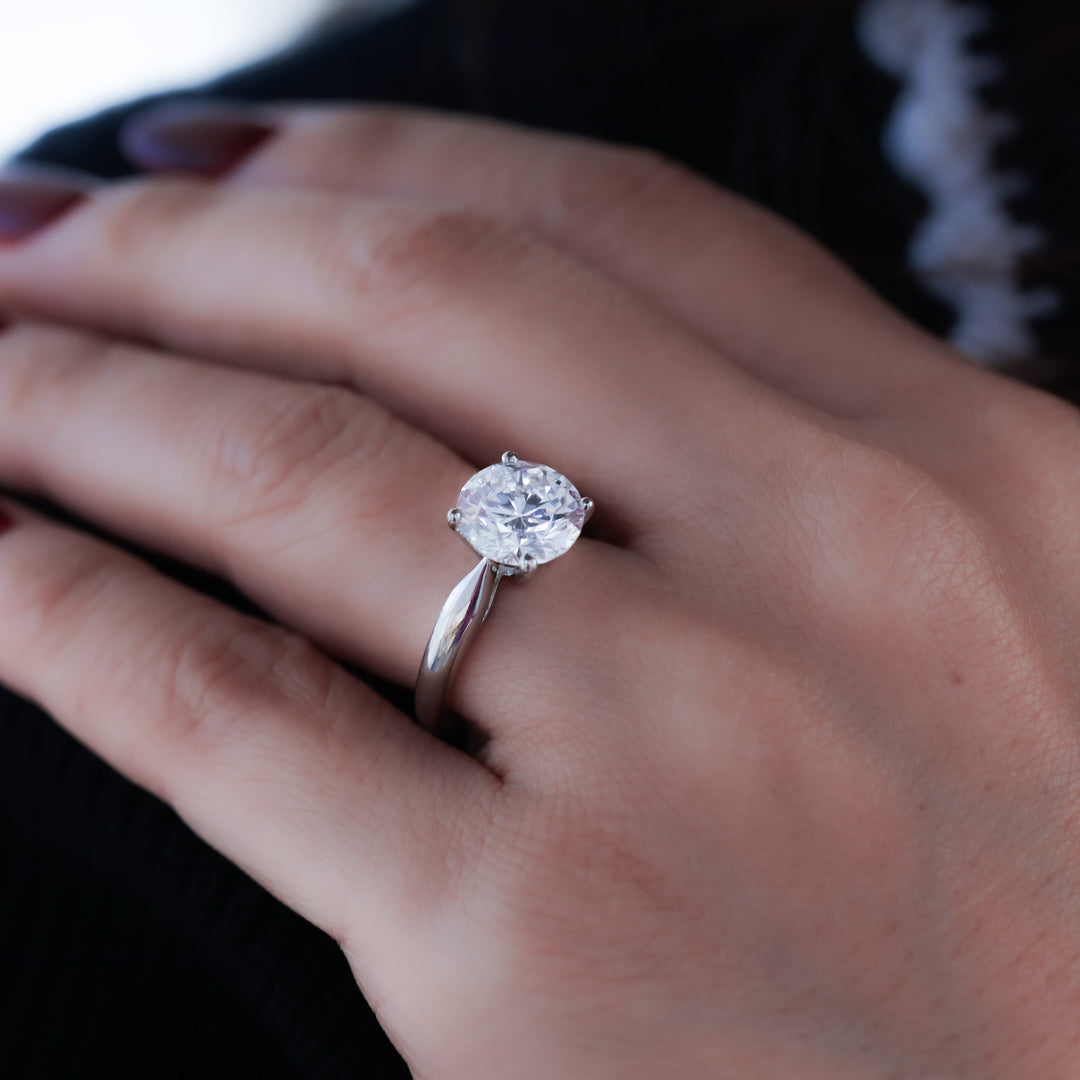 3 ct Round Diamond Engagement RIng