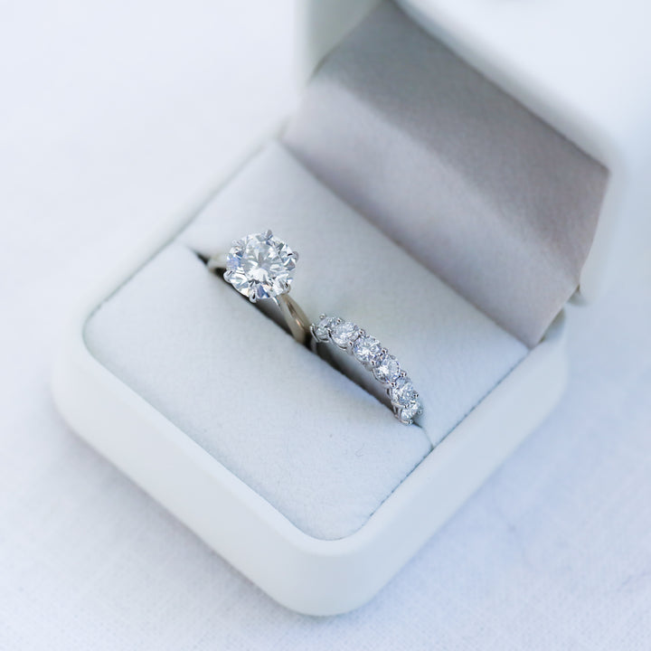 3 ct Round Cut Diamond Engagement RIng