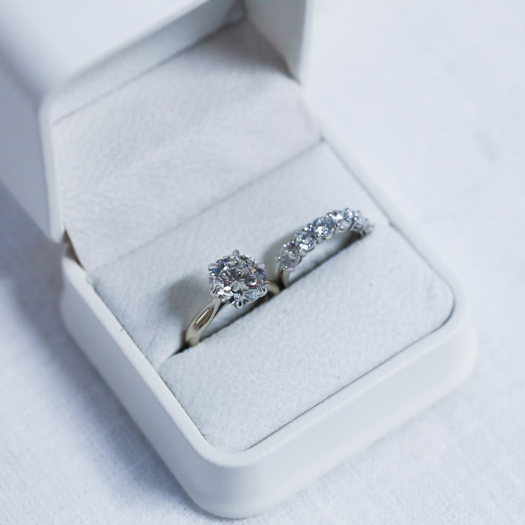 3 ct Round Cut Diamond Engagement RIng