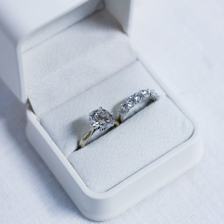 3 ct Round Cut Diamond Engagement RIng