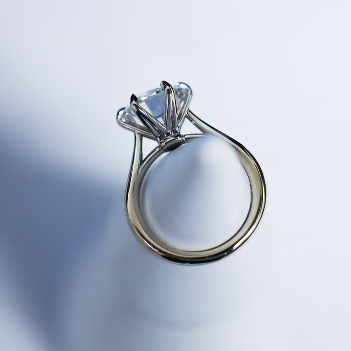 3 ct Round Cut Diamond Engagement RIng