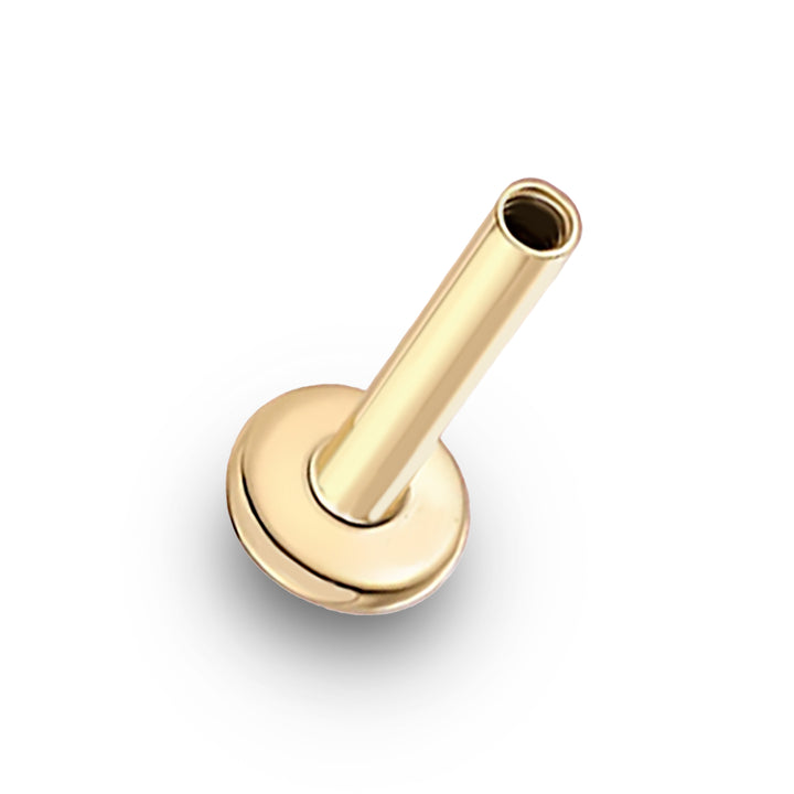 14K Solid Gold Earring Back - Flat Back Post