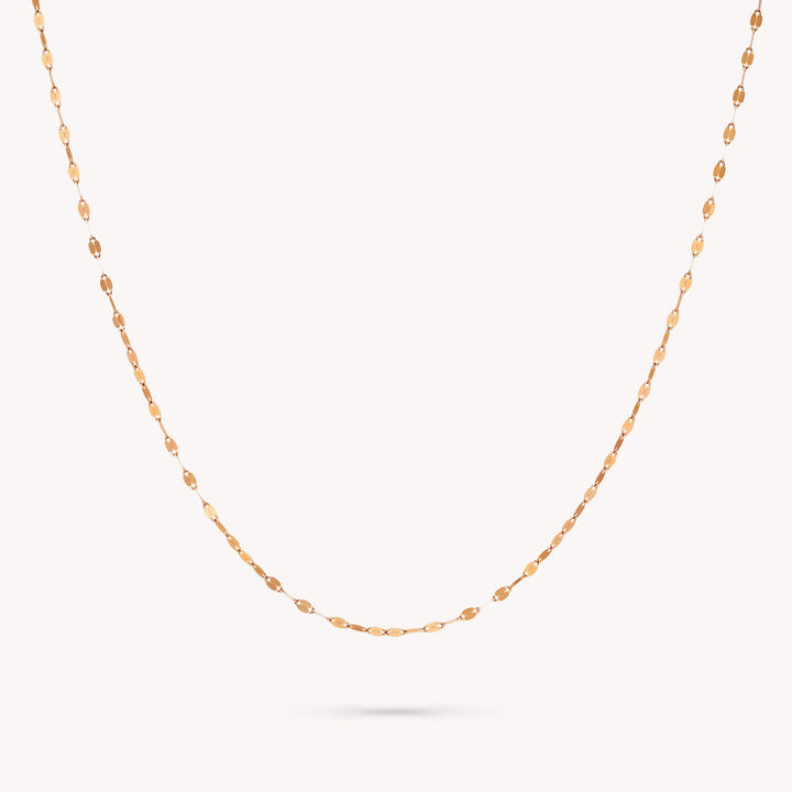 14K Solid Gold Necklace – Dainty Gold Chain for Layering Jewelry
