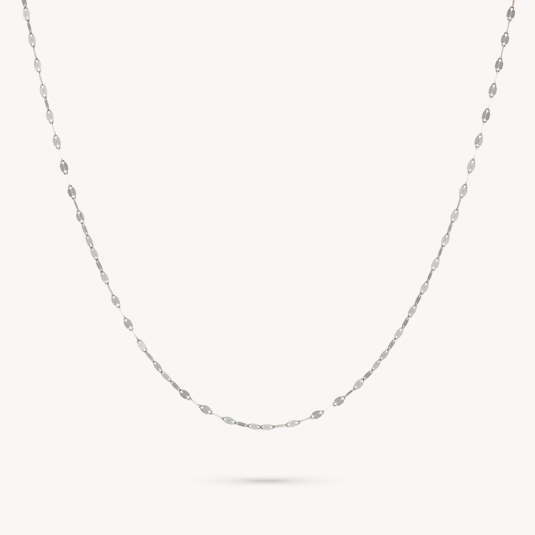 14K Solid Gold Necklace – Dainty Gold Chain for Layering Jewelry