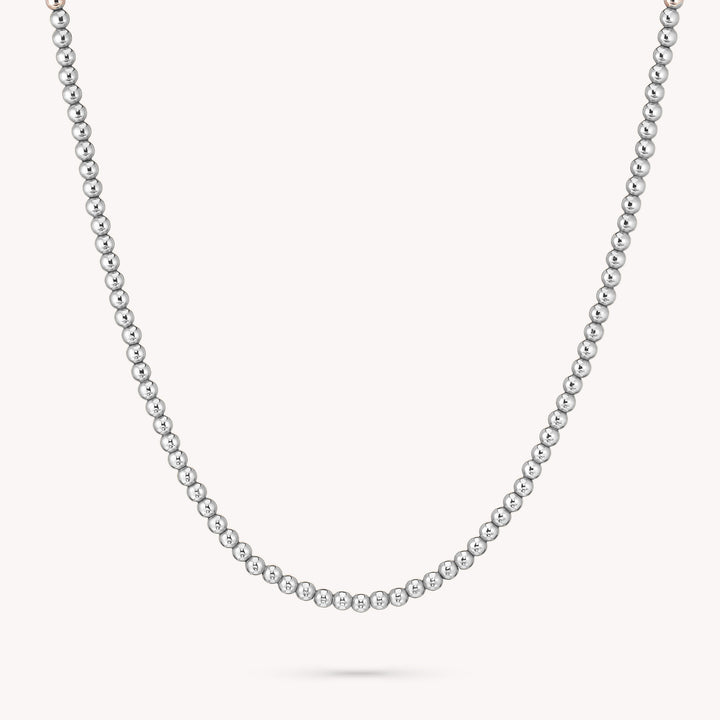 2mm 14K Solid Gold Ball Necklace