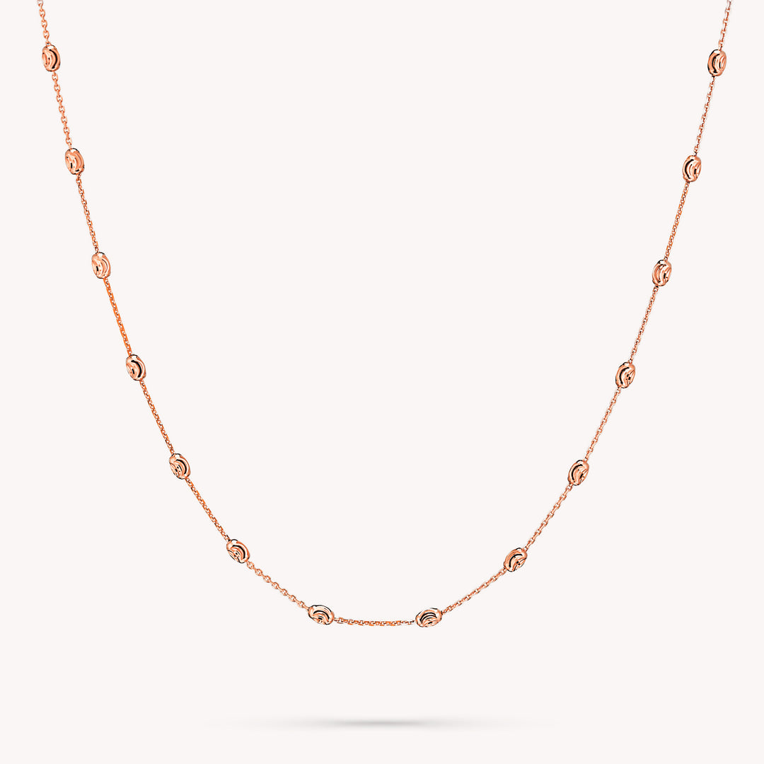 Beads by Yard Necklace, Bead Chain 14k Gold Necklace