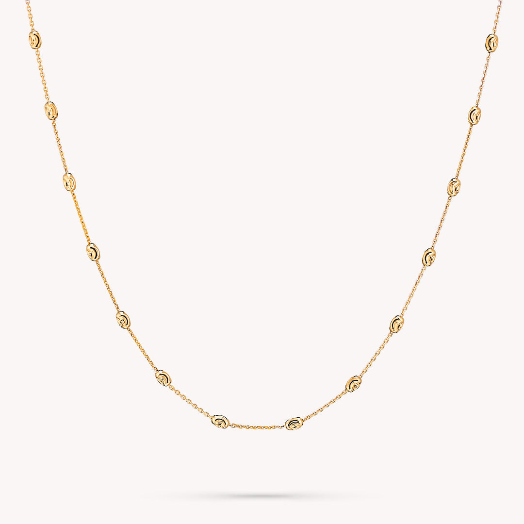 Beads by Yard Necklace, Bead Chain 14k Gold Necklace