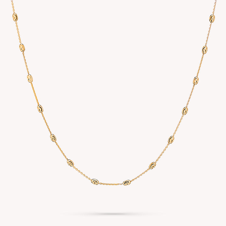 Beads by Yard Necklace, Bead Chain 14k Gold Necklace
