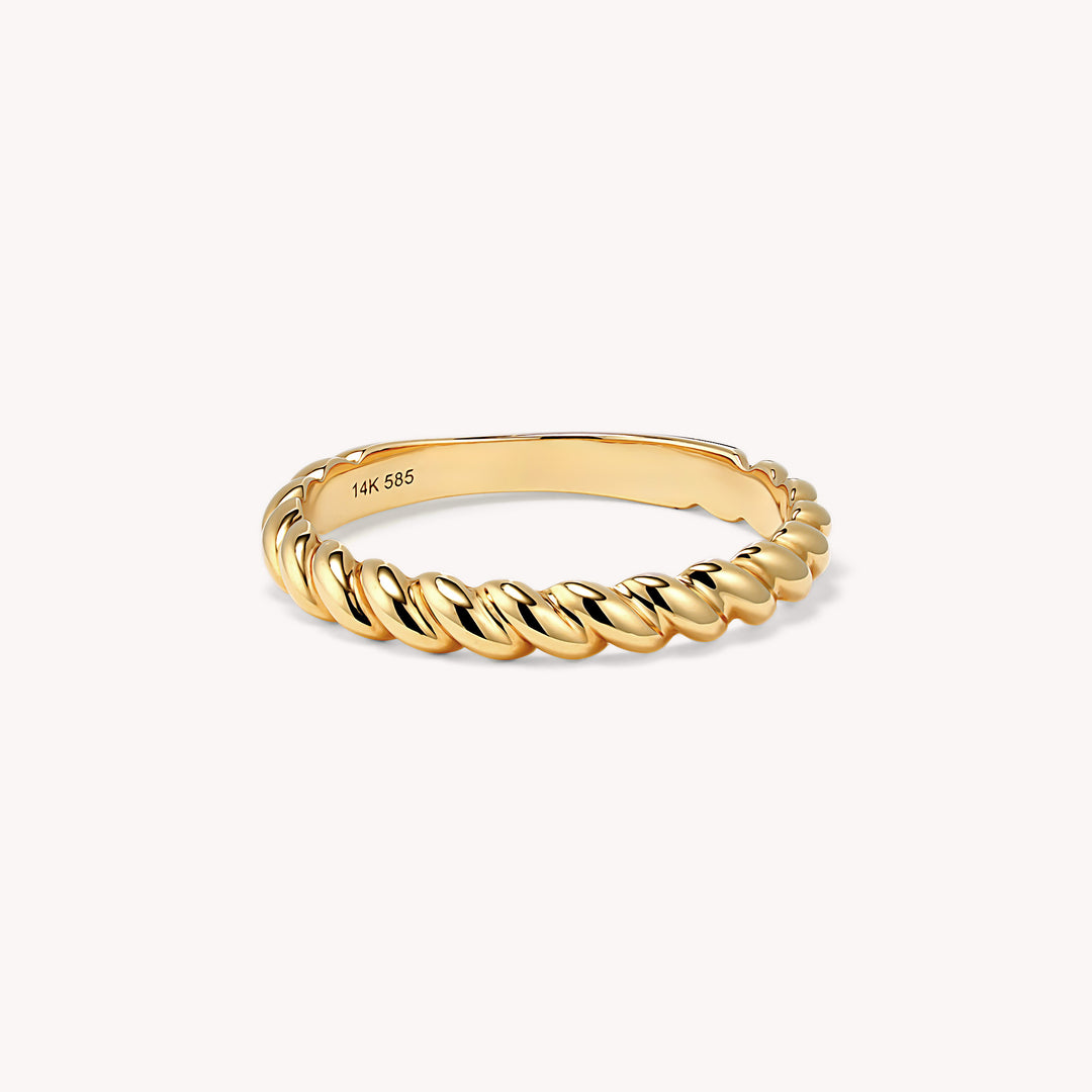 Twisted Rope Braided Ring