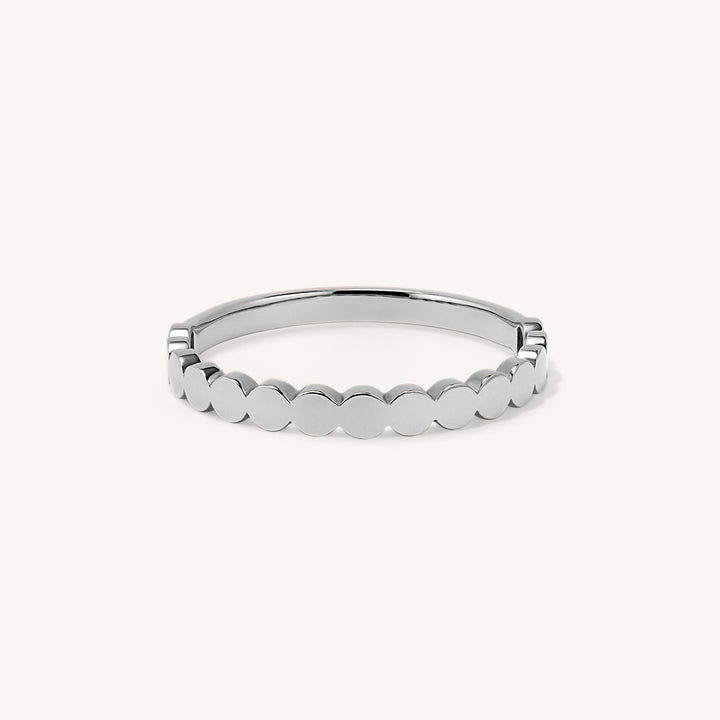 Half Flat Circle Band Ring, 14k Gold Band Ring
