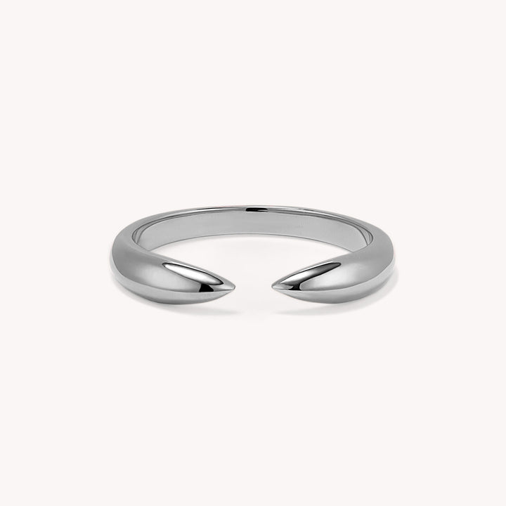 Open Cuff Ring – 14K Solid Gold Claw Band