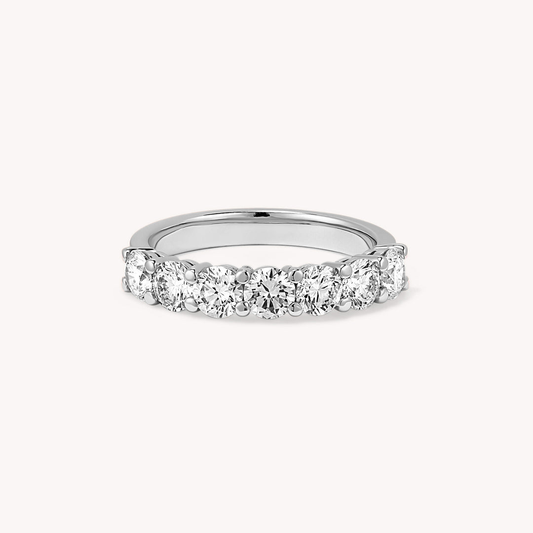 Lab-Grown Round-Cut Diamond Half Eternity Ring – 7-Stone - 1.4 ct. tw.