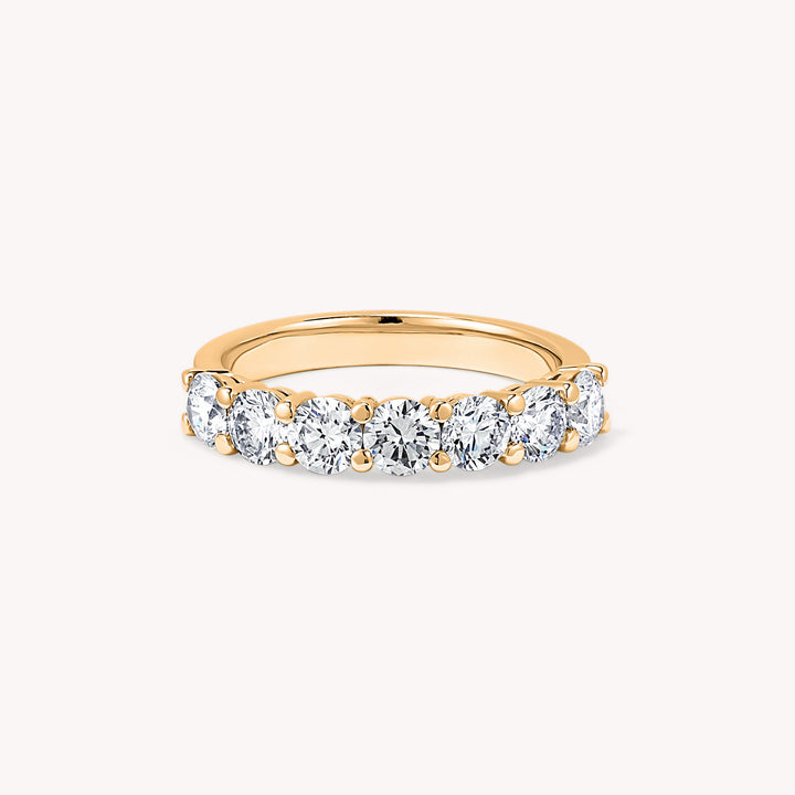 Lab-Grown Round-Cut Diamond Half Eternity Ring – 7-Stone - 1.4 ct. tw.