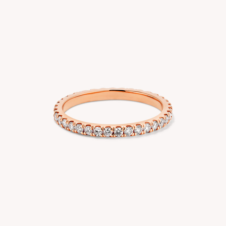 Lab Diamond Eternity Pavé Wedding Band Engagement RIng - 1.5mm