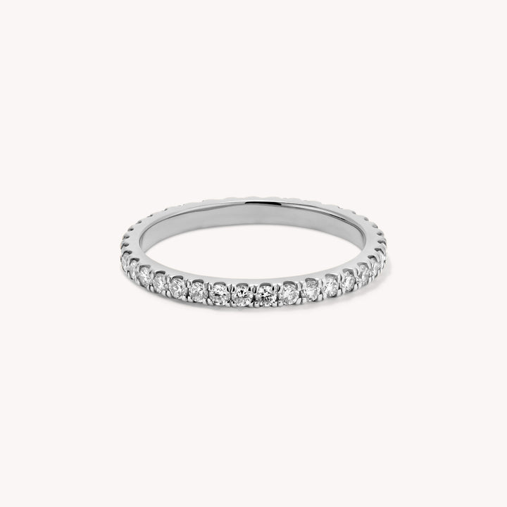 Lab Diamond Eternity Pavé Wedding Band Engagement RIng - 1.5mm