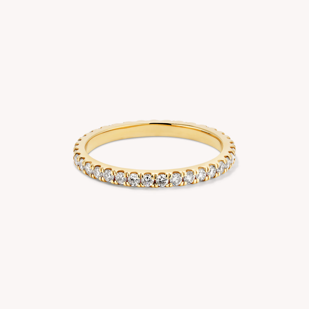Lab Diamond Eternity Pavé Wedding Band Engagement RIng - 1.5mm