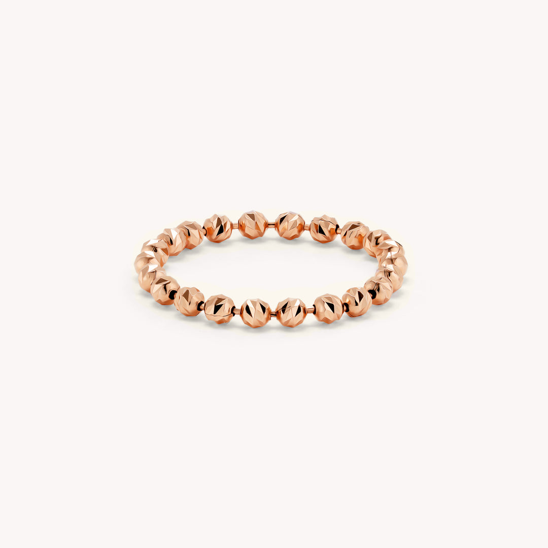 2.5mm Rain-Cut Bead Chain Stackable Ring