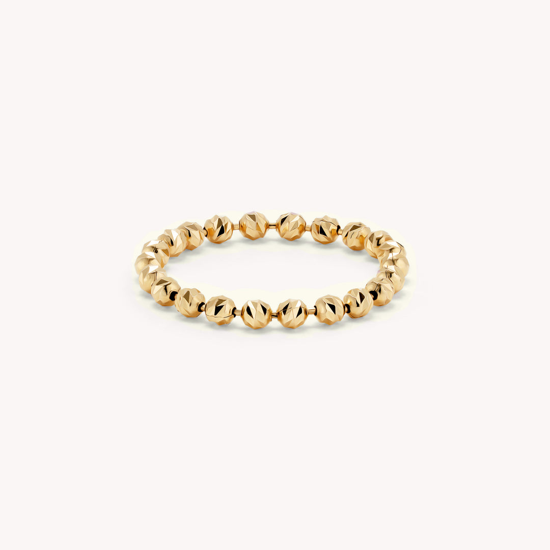 2.5mm Rain-Cut Bead Chain Stackable Ring