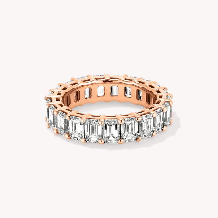 Lab-Grown Emerald-Cut Diamond Eternity Ring – 5mm - 4 ct