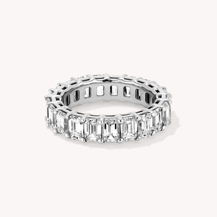 Lab-Grown Emerald-Cut Diamond Eternity Ring – 5mm - 4 ct