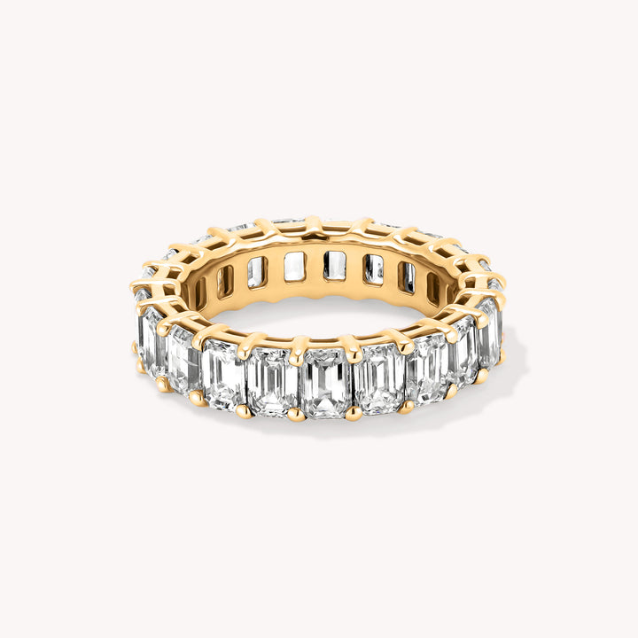 Lab-Grown Emerald-Cut Diamond Eternity Ring – 5mm - 4 ct