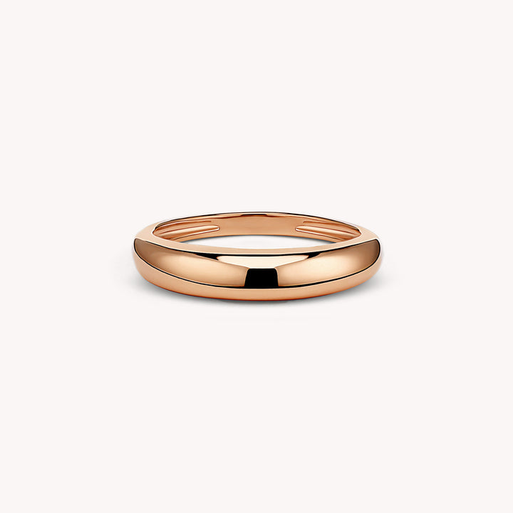 4mm Dome Ring, 14K Gold Stacking Dome Ring