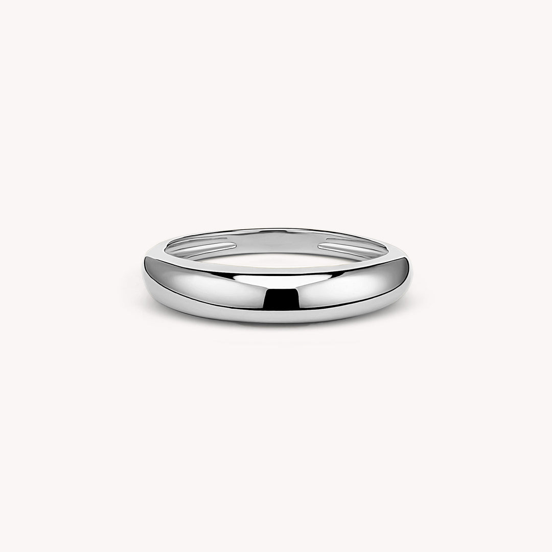 4mm Dome Ring, 14K Gold Stacking Dome Ring