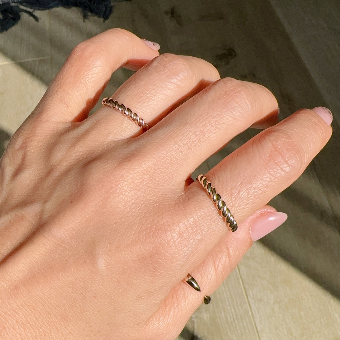 Twisted Rope Braided Ring