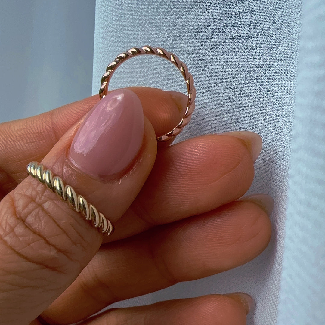 Twisted Rope Braided Ring