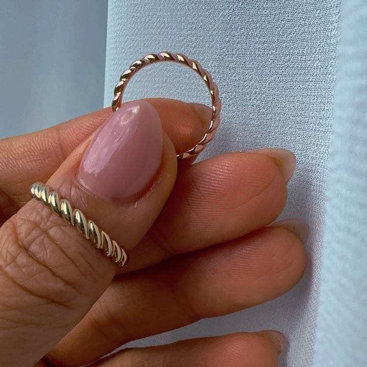 Twisted Rope Braided Ring