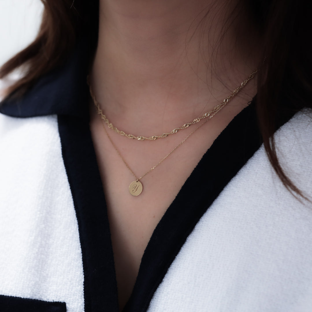 Rope Chain 14K Solid Gold Necklace