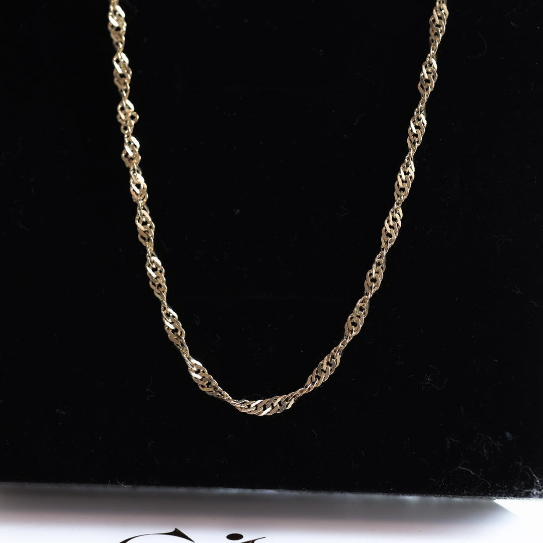 Rope Chain 14K Solid Gold Necklace