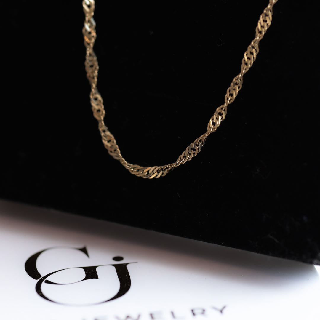 Rope Chain 14K Solid Gold Necklace