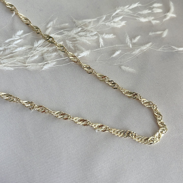 Rope Chain 14K Solid Gold Necklace