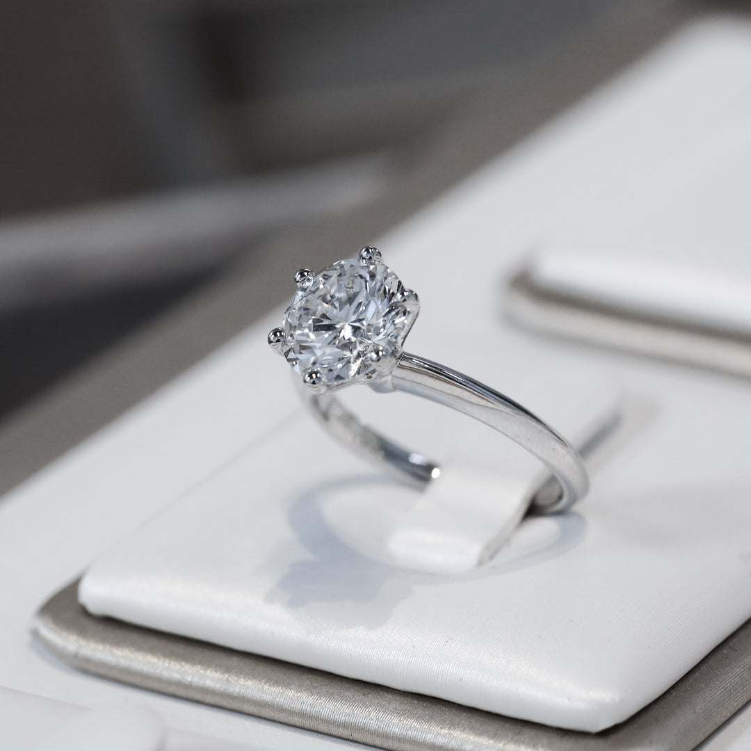 2.5 ct Classic Six-Prong Solitaire Engagement Ring