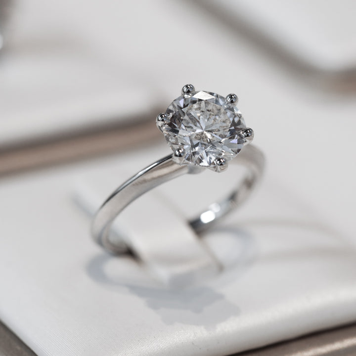 2.5 ct Classic Six-Prong Solitaire Engagement Ring