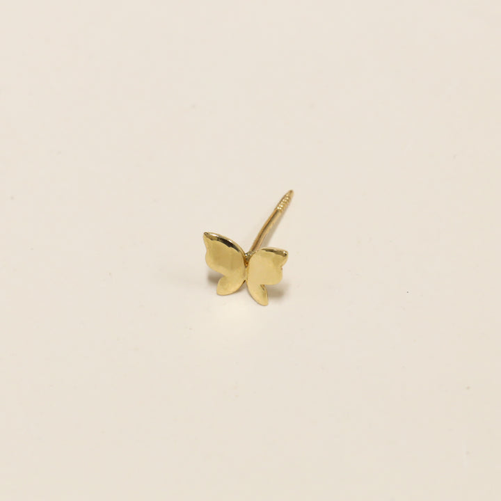 Butterfly Studs Earrings in 14K Solid Gold