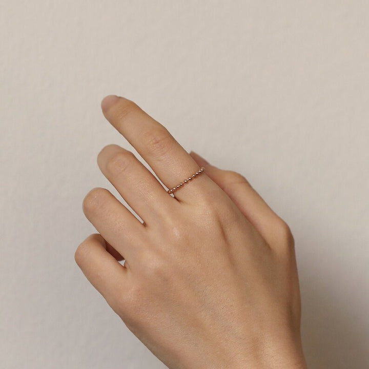 1.5mm Shiny Ball Chain Stacking Ring