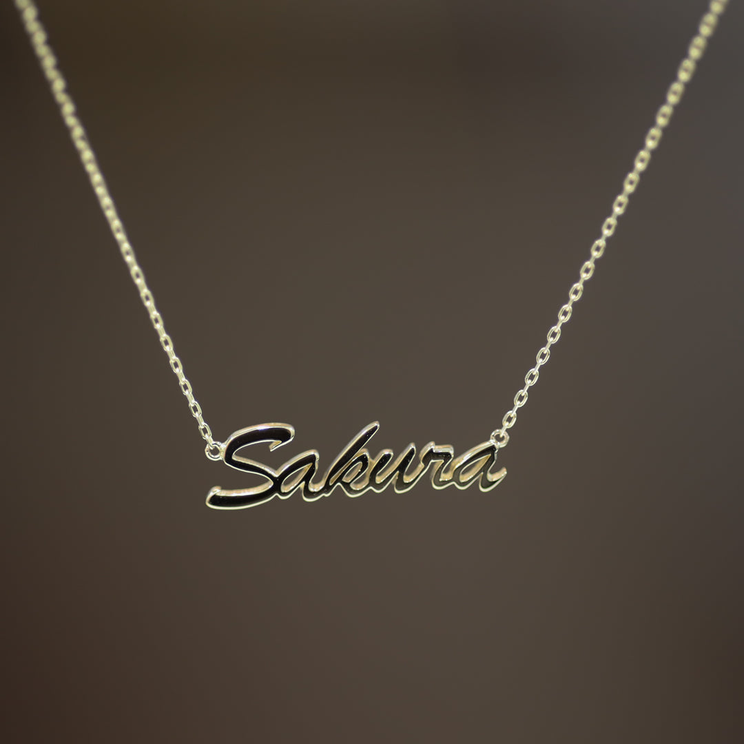Personalized Name 14K Solid Gold Necklace
