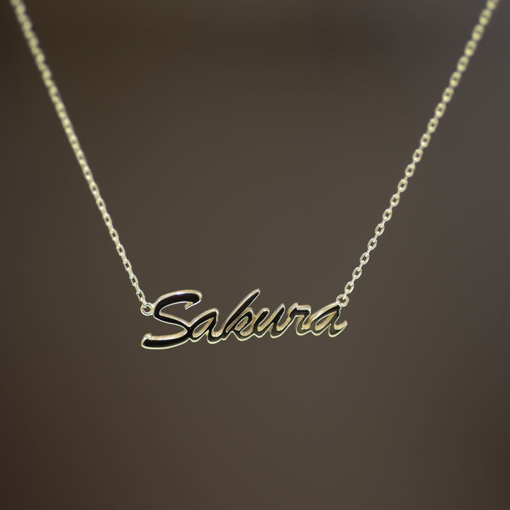Personalized Name 14K Solid Gold Necklace