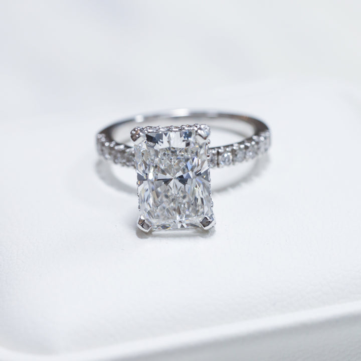 3 ct Radient Cut Diamond Engagement RIng