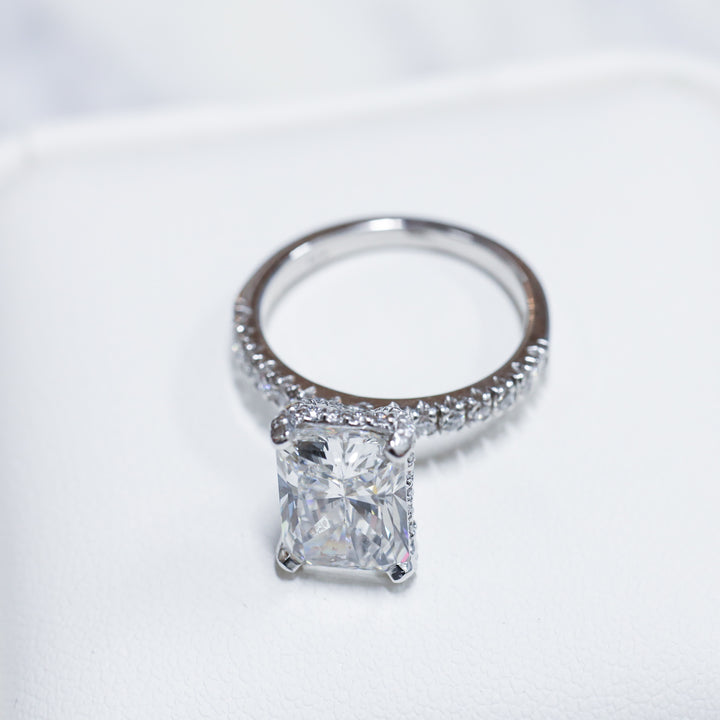 3 ct Radient Cut Diamond Engagement RIng